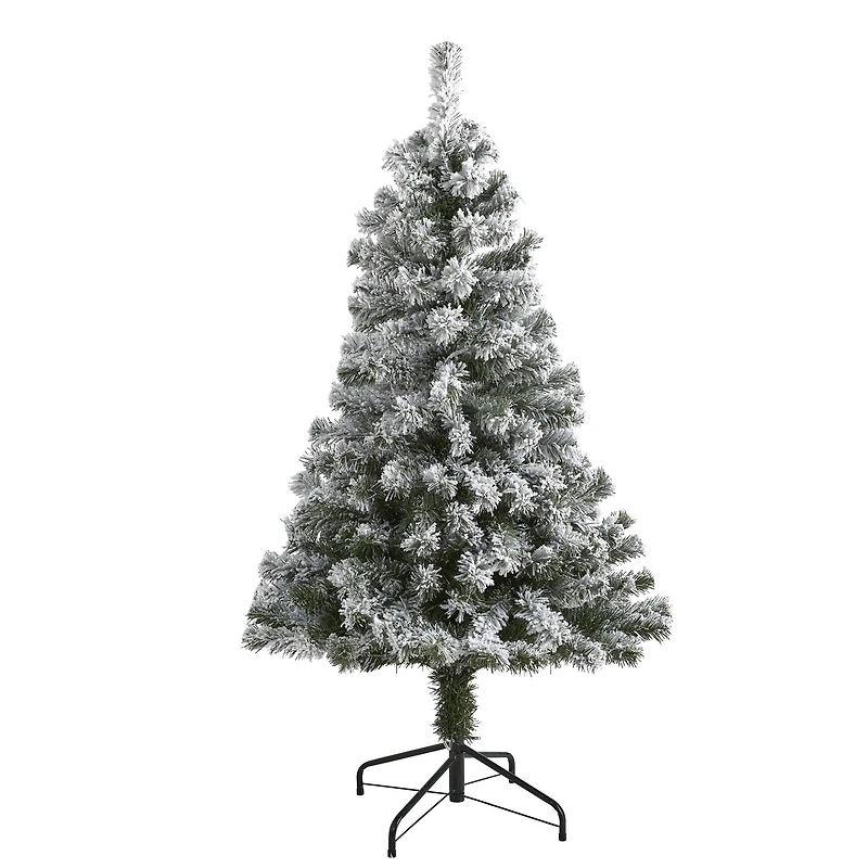4ft. Unlit Flocked West Virginia Fir Artificial Christmas Tree