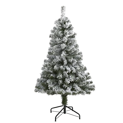 4ft. Unlit Flocked West Virginia Fir Artificial Christmas Tree
