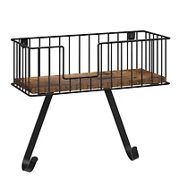 NEX™ Wall-Mounted Y-Leg Ironing Board Hanger with Storage Basket