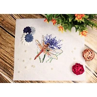 MP Studia Dragonfly And Cornflower Counted Cross Stitch Kit