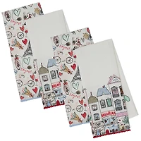 DII® I Love Paris Printed Dish Towels, 4ct.