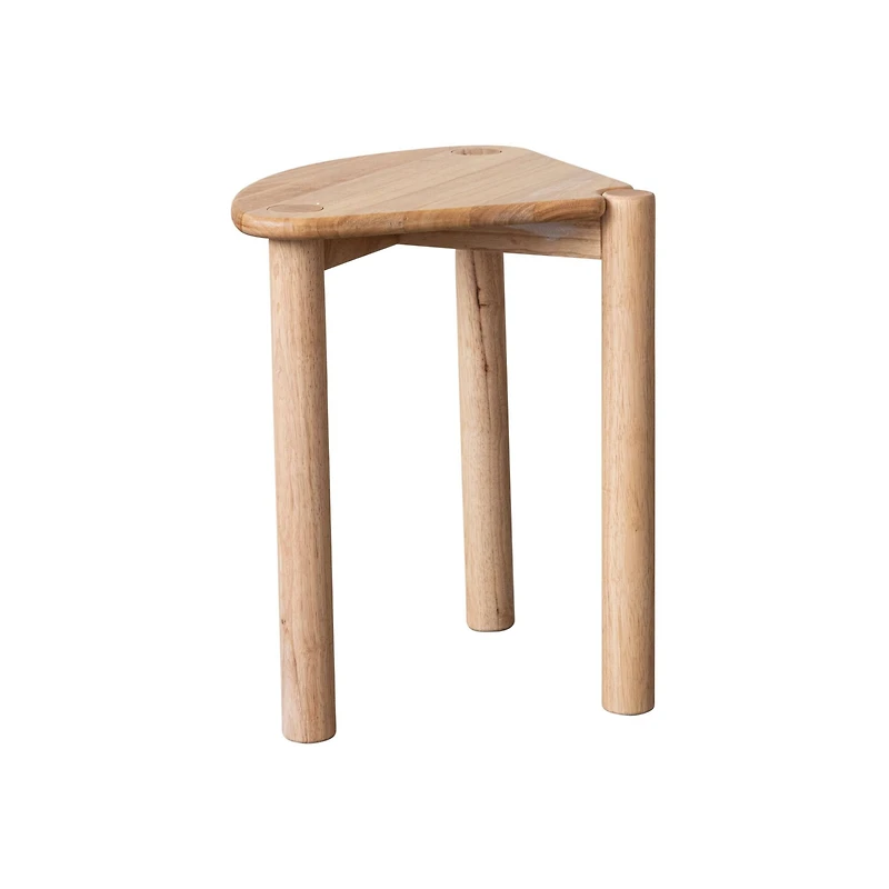 Hello Honey® Natural Rubberwood Side Table