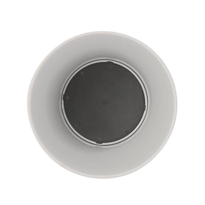 Bath Bliss White Stainless Steel Trash Can