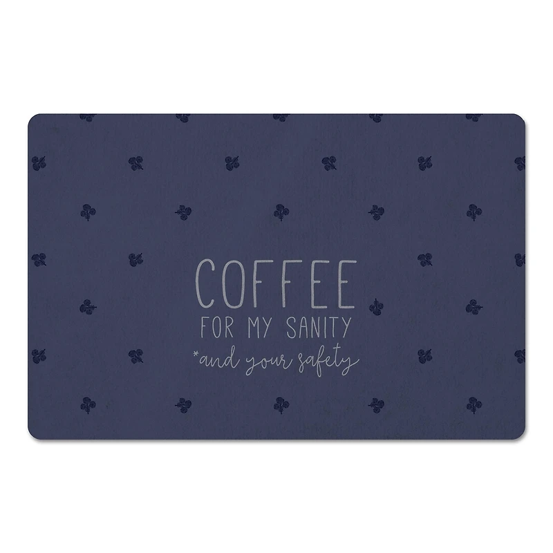 Coffee For My Sanity Floor Mat, 18" x 27"
