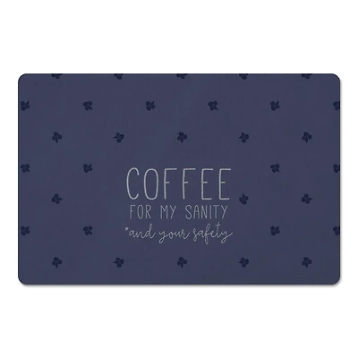 Coffee For My Sanity Floor Mat, 18" x 27"