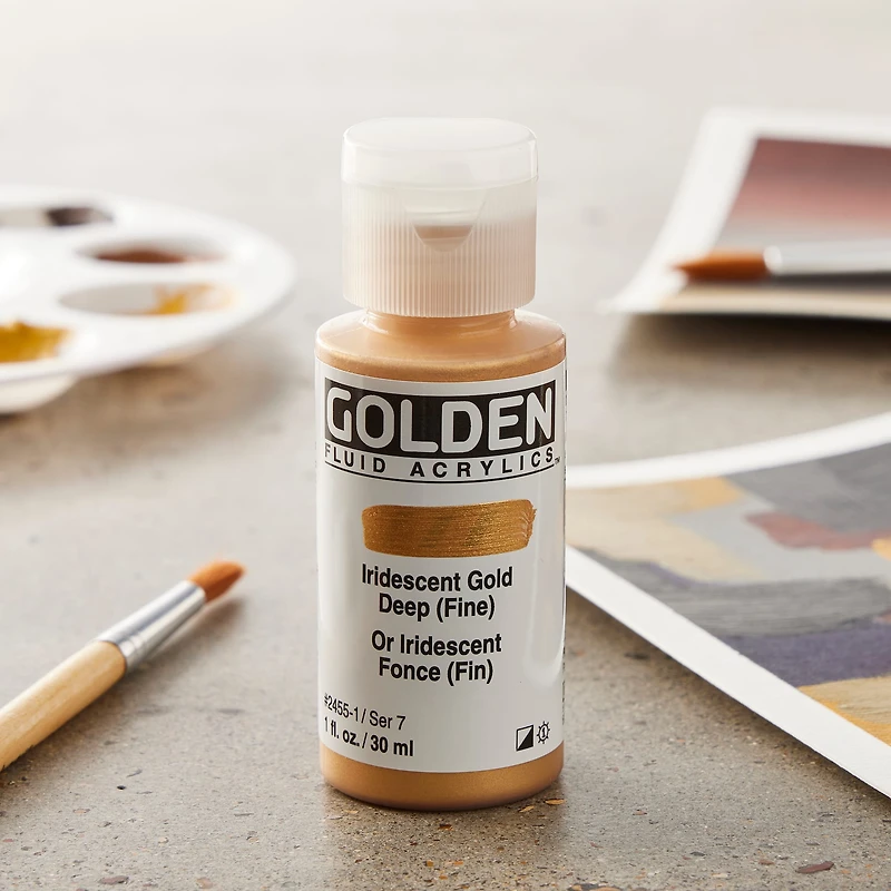 Golden® Iridescent Fluid Acrylics 1oz.