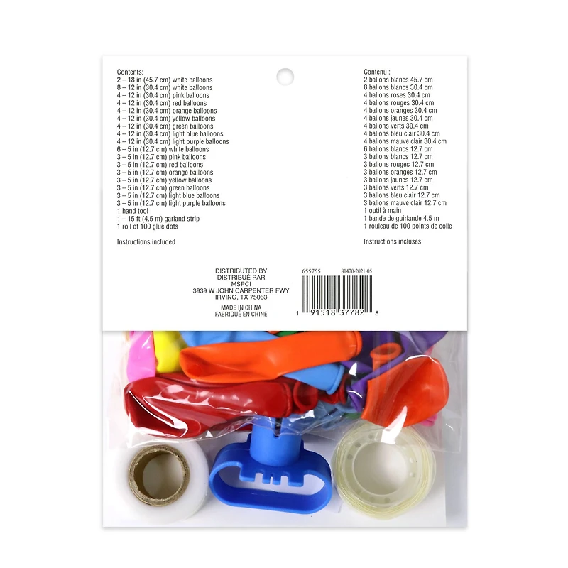 10ft. Rainbow Balloon Garland by Celebrate It™