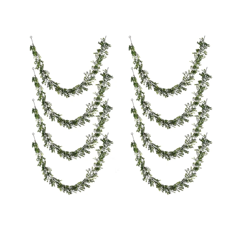 8 Pack: 6ft. Dark Green Boxwood Garland by Ashland®