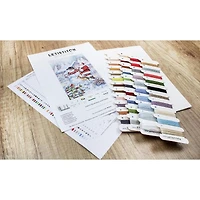 Letistitch Snowman And Santa Counted Cross Stitch Kit