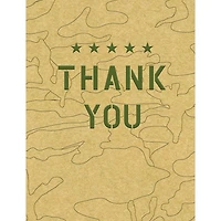 JAM Paper 'Go Green' Camo Thank You Card Set, 16ct.