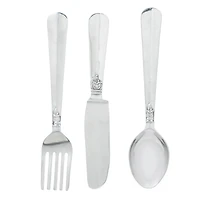 Silver Aluminum Flatware Wall Accent Set, 3ct.