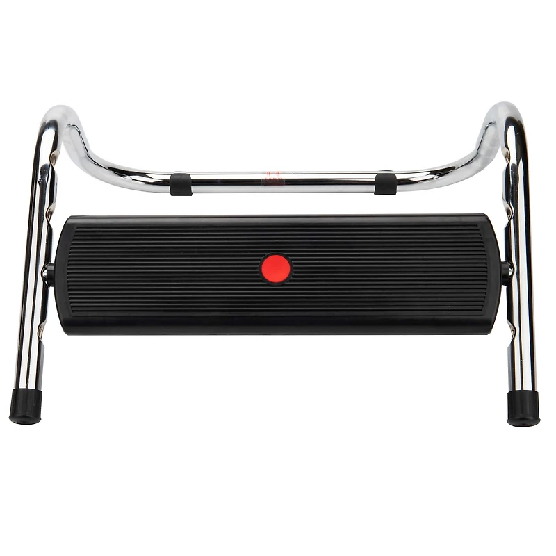 Mind Reader Black Adjustable Height Footrest for Under Desk