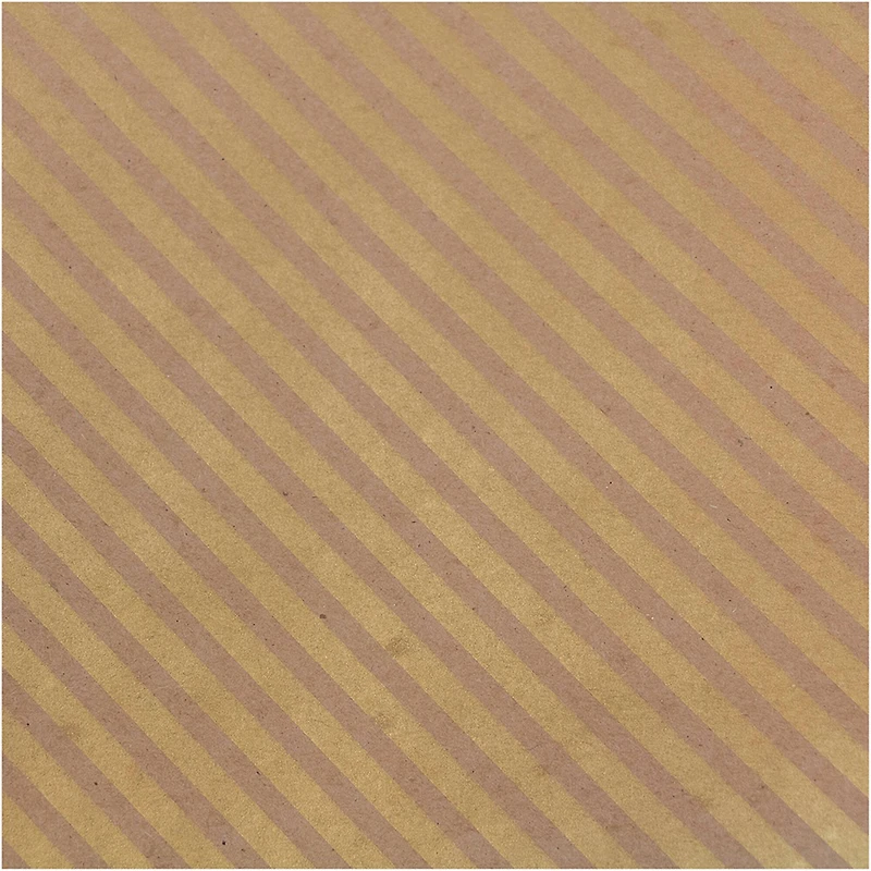JAM Paper Stripes & Solids Kraft Gift Wrap Set