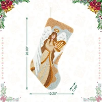 Glitzhome® 20" Angel Hooked Stocking