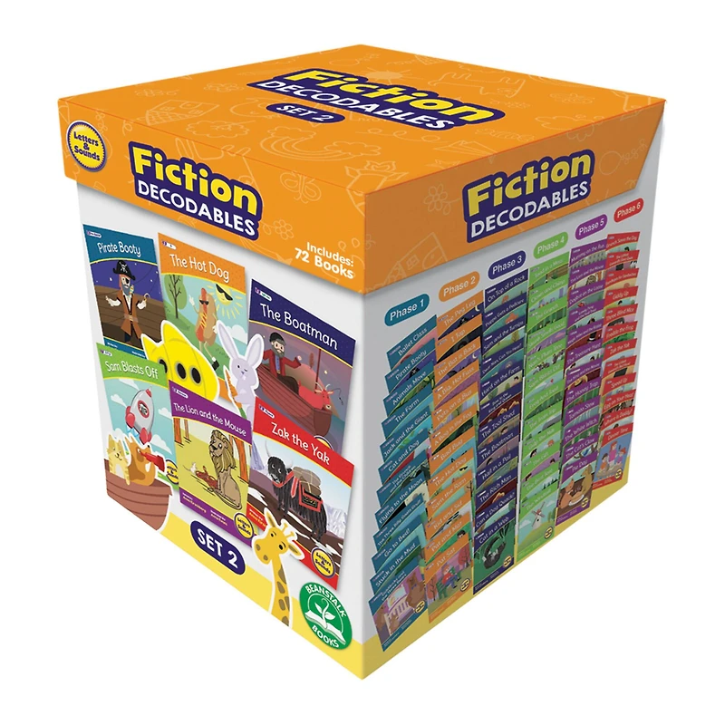 Junior Learning® Letters & Sound Set 2 Fiction Educational Learning Boxed Set