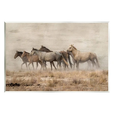 Stupell Industries Galloping Horse Herd Countryside Wall Plaque Art