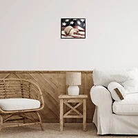 Stupell Industries Baseball & American Flag Framed Giclee Art
