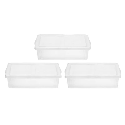 IRIS® 28qt. Clear Snap Top Storage Boxes, 3ct.