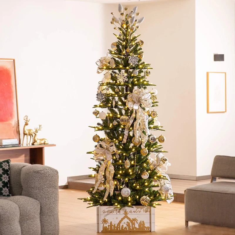 Glitzhome® 24" Nativity Scene Tree Collar