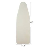Household Essentials Iron n' Fold White Ironing Board Cover and Pad