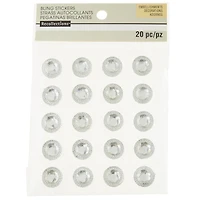 12 Packs: 20 ct. (240 total) 16mm Clear Rhinestone Stickers by Recollections™