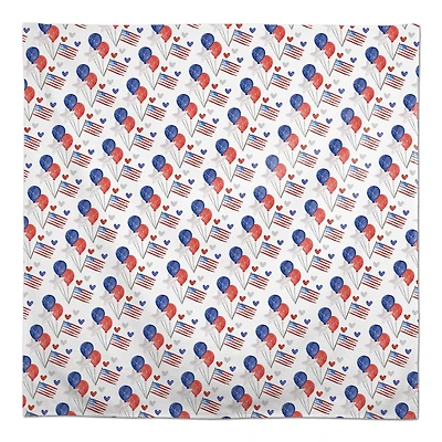 Patriotic Icons Pattern Tablecloth