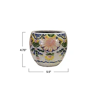 Hello Honey® Planter with Floral Pattern