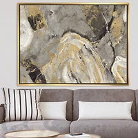 Designart - Painted Gold Stone