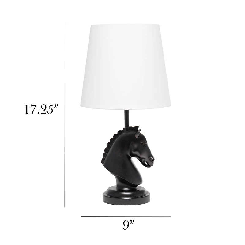 Simple Designs Chess Horse Table Lamp
