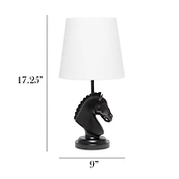 Simple Designs Chess Horse Table Lamp