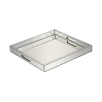 Silver Wood Glam Tray