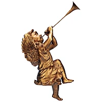 Design Toscano 13.5" Trumpeting Angels of St. Peters Square Girl Statue