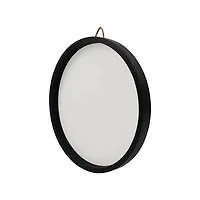 12" Round White Plaque with Black Frame by Make Market®