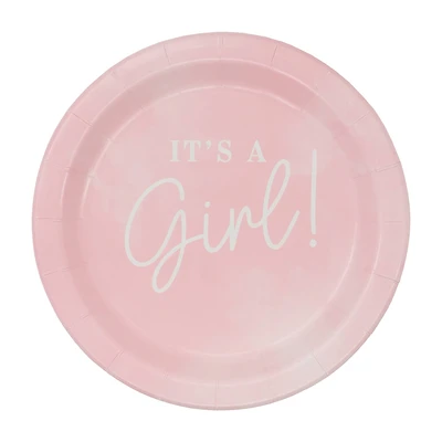 7" It's A Girl Plates, 10ct. by Celebrate It™