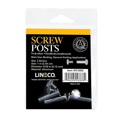 Lineco® 1" Bookbinding Posts & Extensions, 3ct.