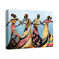 Dancing In Dresses 20" x 16" Canvas Wall Art