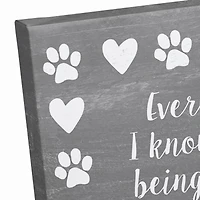 I Learned From a Dog Canvas Wall Art