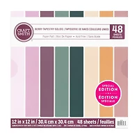 Craft Smith 12" x 12" Berry Tapestry Solids Paper Pad