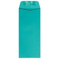 JAM Paper #10 Sea Blue Recycled Policy Business Envelopes, 25ct.