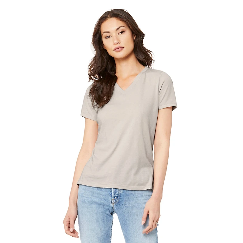 BELLA+CANVAS® Women's Relaxed V-Neck Heather T-Shirt