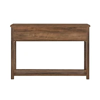 Walker Edison Reclaimed Barnwood Mission Storage Entry Table