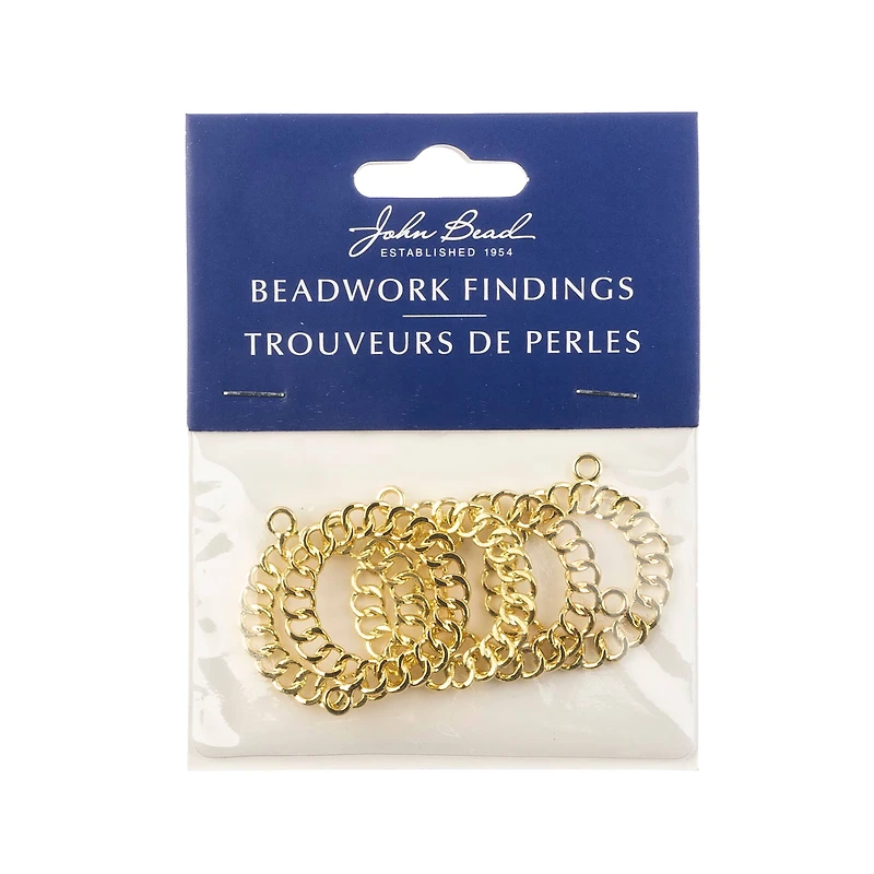 John Bead Beadwork Findings Gold Chain Pendant, 5ct.