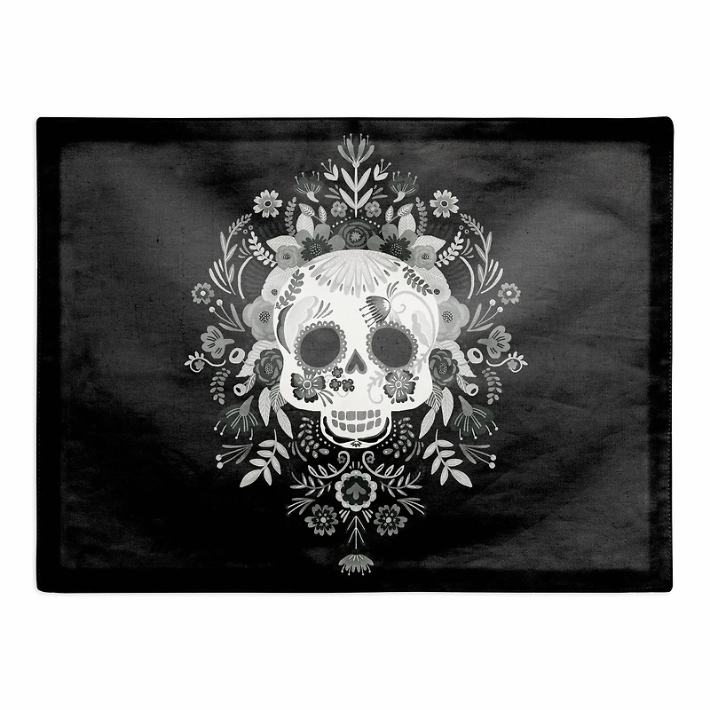 Sugar Skull 18" x 14" Cotton Twill Placemat