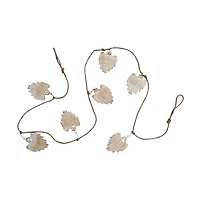 Hello Honey® 6ft. White Wooden Ghost Garland