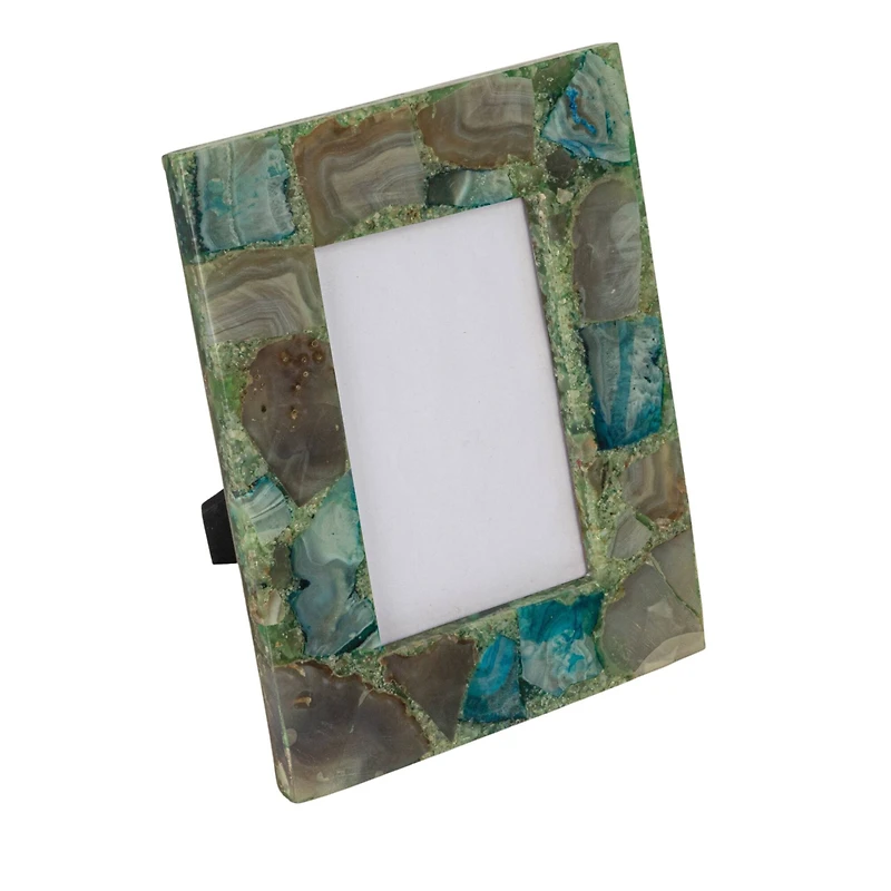 Hello Honey® 4" x 6" Green & Gray Agate Photo Frame
