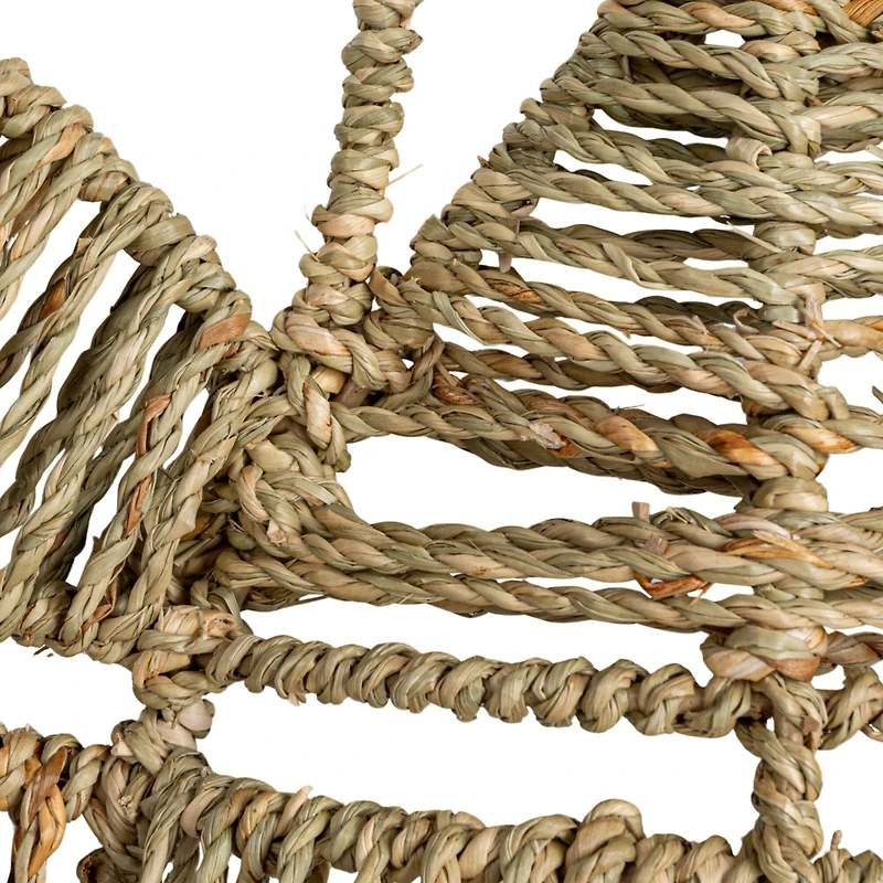 Hello Honey 17.75" Coastal Catch Natural Seagrass Lobster Wall Décor