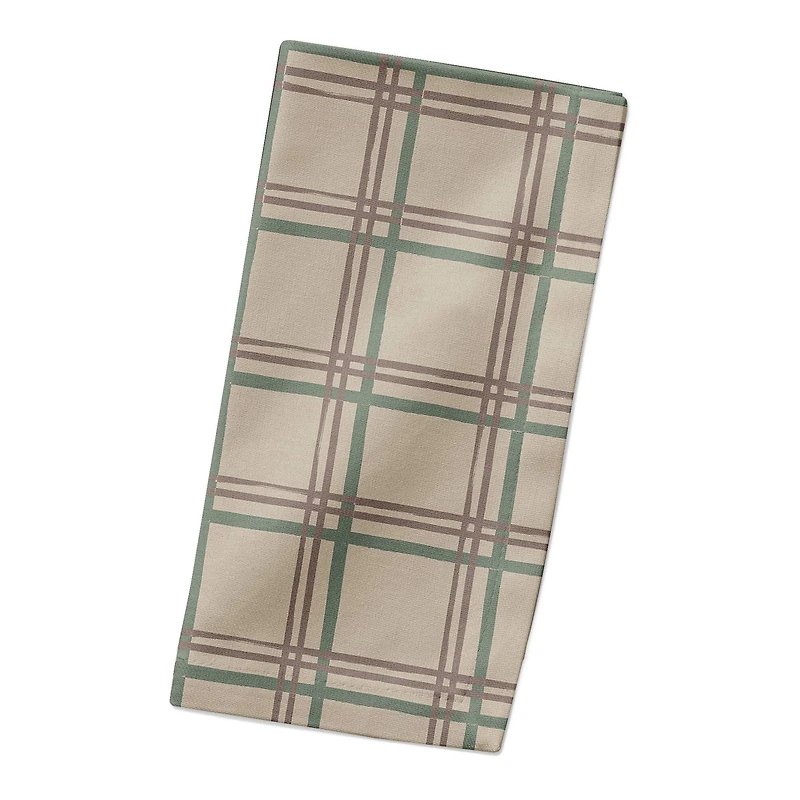 Holiday Plaid on Cotton Twill Napkin