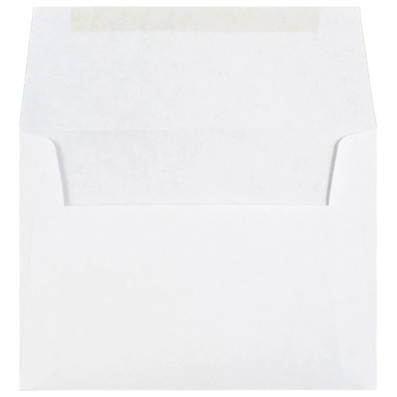JAM Paper 4.375" x 5.75" White Invitation Envelopes