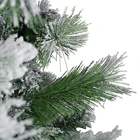 7.5ft. Unlit Flocked Somerset Spruce Artificial Christmas Tree