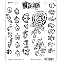Dyan Reaveley's Dylusions Tea Time Treats Cling Stamps